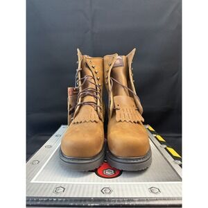 Justin Boots Brand New 8" aged bark steel toe double comfort  SIZE 8.5 D NIB 795